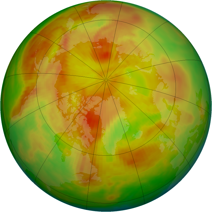 Arctic ozone map for 17 May 1982